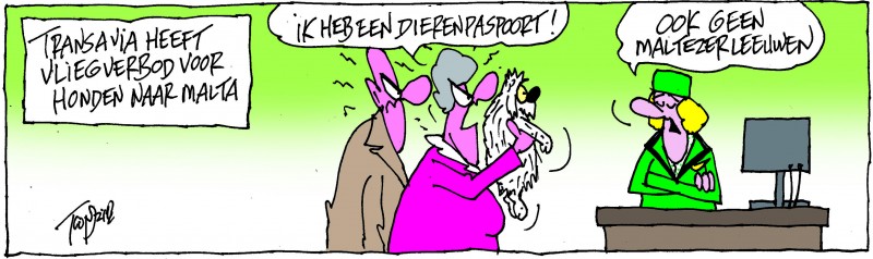 honden, vliegverbod